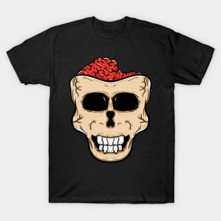 Skull head with brain T-Shirt